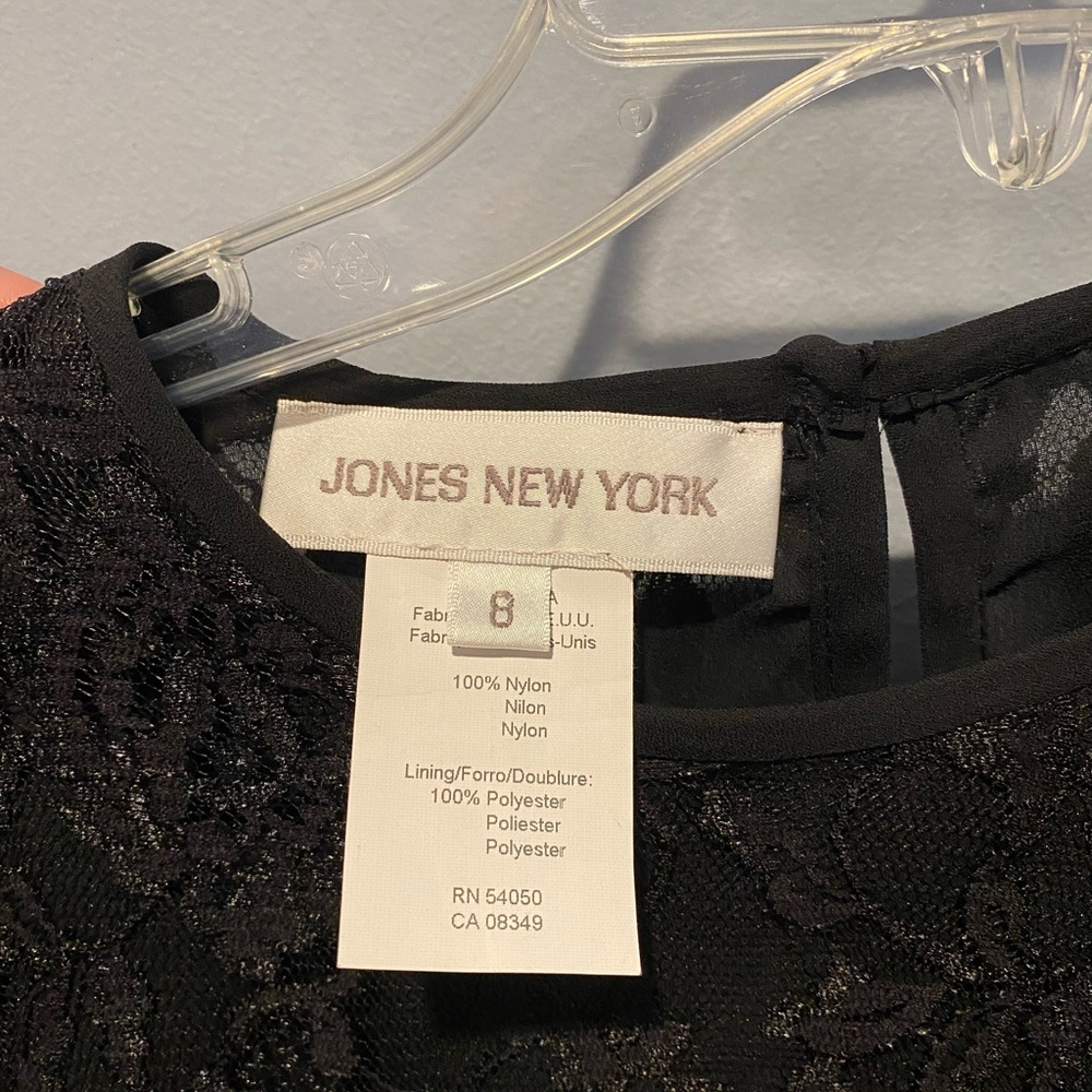 Black Lace, Lined, Sleeveless Cami, Jones New York NWTO size 8 - Picture 4 of 6
